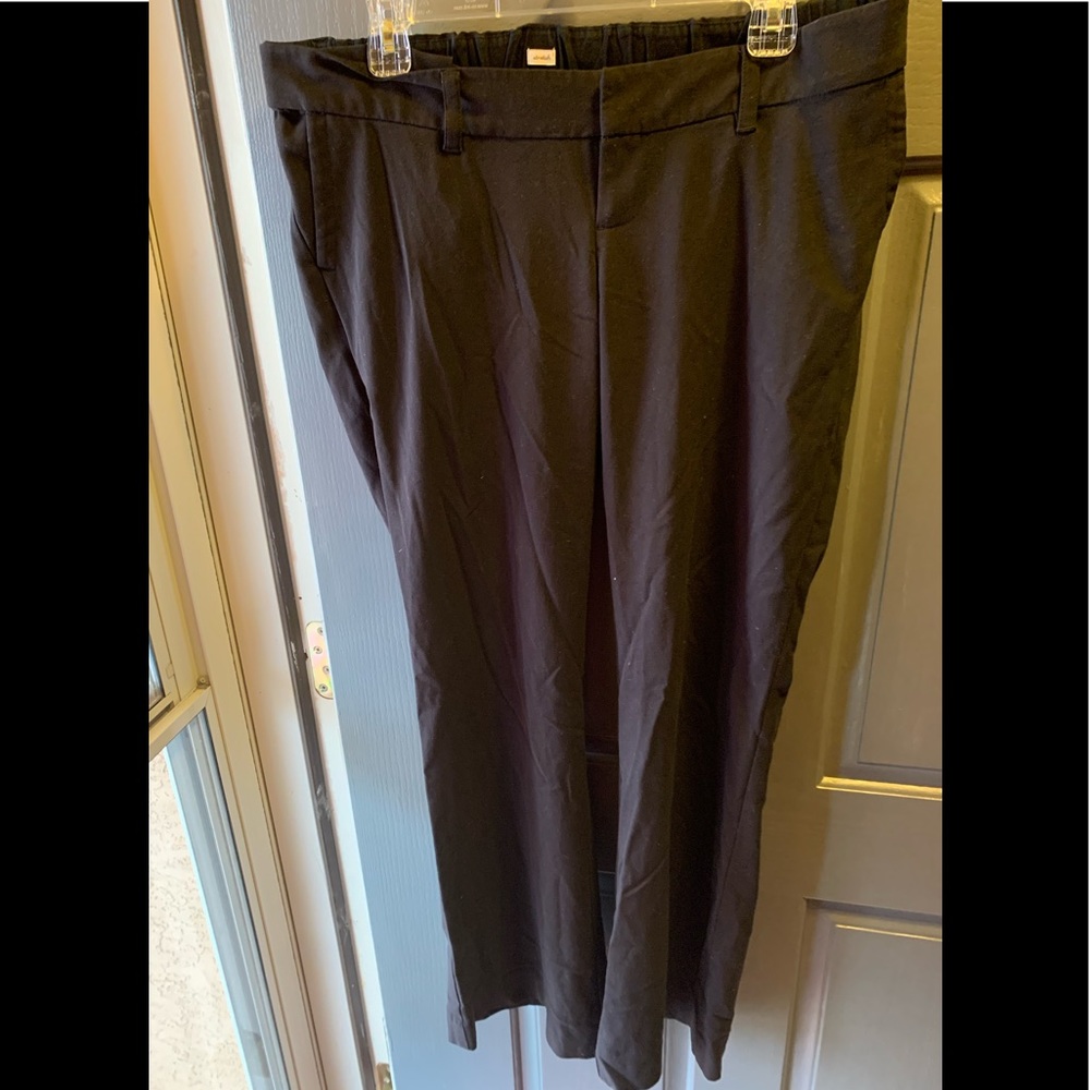 Old Navy real waist maternity trousers black sz 6
